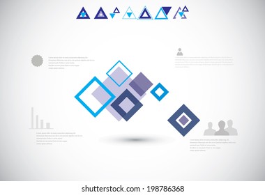 Abstract technological background on the gray backdrop