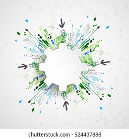 Abstract technological background. Structure pattern. Vector