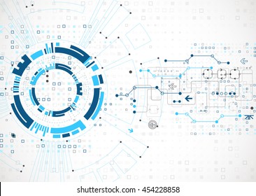 Abstract technological background. Structure square pattern backdrop. Vector