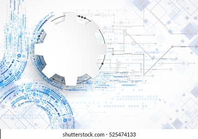 Abstract technological background. Structure square pattern. Vector