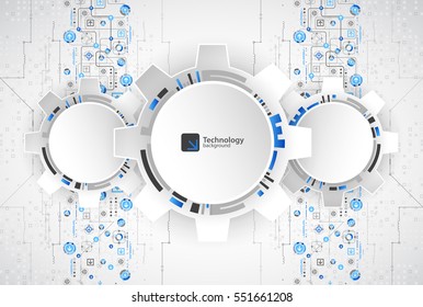 Abstract technological background. Structure square pattern. Vector