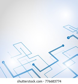 Abstract technological background. Structure square pattern backdrop. Vector illustration