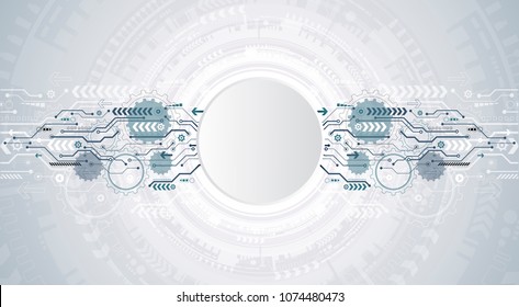 Abstract technological background with various technological elements. Structure pattern technology backdrop. Vector.