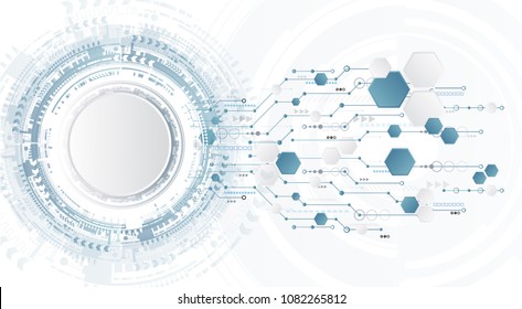 Abstract Technological Background Various Technological Elements Stock ...