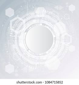 Abstract technological background with various technological elements. Structure pattern technology backdrop. Vector illustration.