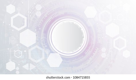 Abstract technological background with various technological elements. Structure pattern technology backdrop. Vector illustration.
