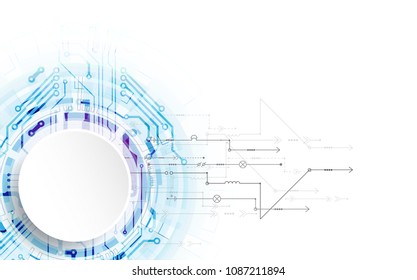 Abstract technological background with various elements. Structure pattern technology backdrop. Vector