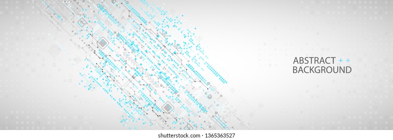 Abstract technological background with various elements. Structure pattern technology backdrop. Vector