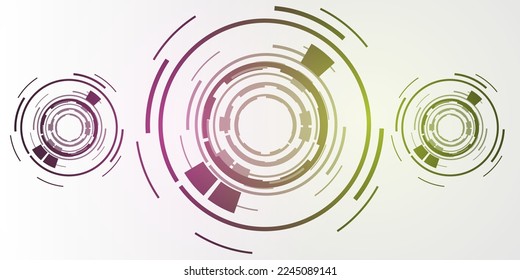 Abstract technological background with various technological elements. Structure template technology background.