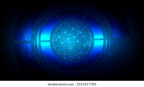Abstract technological background with various technological elements. Structure pattern technology backdrop. Vector illustration.	
