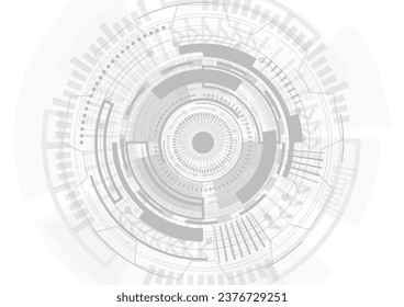 Abstract technological background with various technological elements. Structure pattern technology backdrop. Vector illustration.
