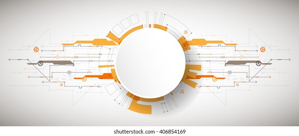 Abstract technological background with various technological elements. Structure pattern technology backdrop. Vector