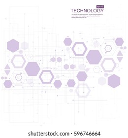 Abstract technological background with various technological elements. Structure pattern technology backdrop. Vector