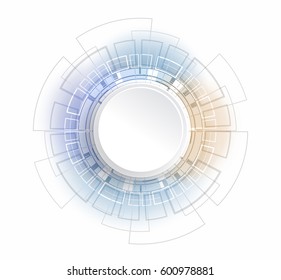 Abstract technological background with various technological elements. Structure pattern technology backdrop. Vector