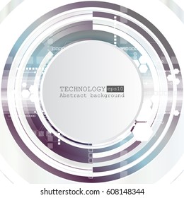 Abstract technological background with various technological elements. Structure pattern technology backdrop. Vector