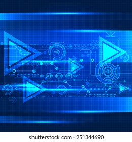 Abstract technological background. Vector