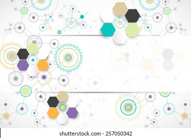 Abstract technological background. Vector