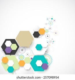 Abstract technological background. Vector