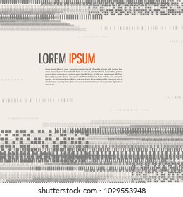 Abstract technological background Vector illustration.