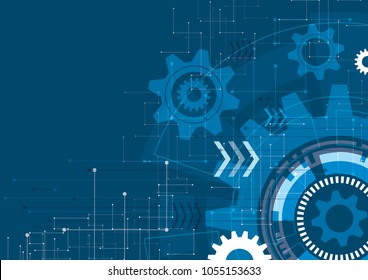 Abstract technological background. Vector illustration.