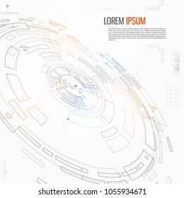 Abstract technological background Vector illustration.