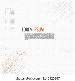 Abstract technological background Vector illustration.