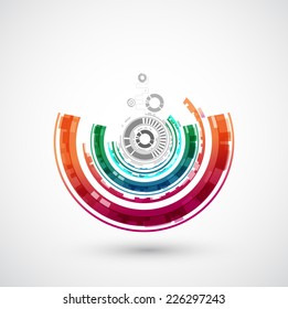 Abstract technological background. Vector illustration