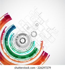 Abstract technological background. Vector illustration