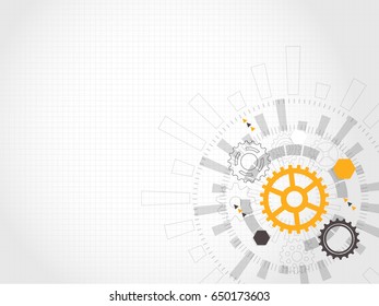 Abstract technological background. Vector illustration.