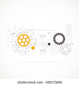 Abstract technological background. Vector illustration.