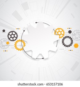 Abstract technological background. Vector illustration.