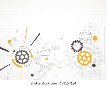 Abstract technological background. Vector illustration.