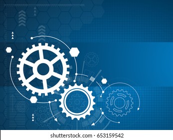 Abstract technological background. Vector illustration.