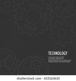 Abstract technological background. Vector illustration.