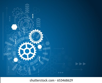 Abstract Technological Background. Vector Illustration.