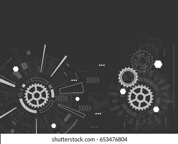 Abstract technological background. Vector illustration.