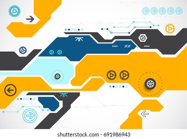 Abstract technological background. Vector illustration