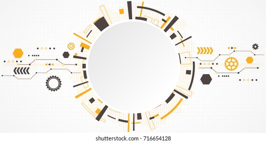 Abstract technological background. Vector illustration.