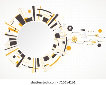 Abstract technological background. Vector illustration.