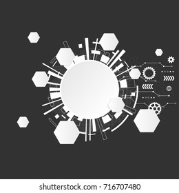 Abstract technological background. Vector illustration.