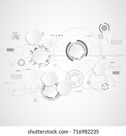Abstract technological background. Vector illustration.