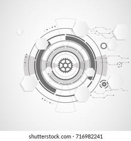 Abstract technological background. Vector illustration.