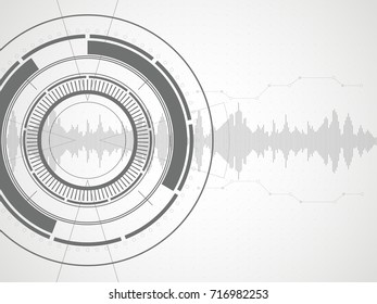 Abstract technological background. Vector illustration.