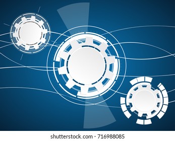 Abstract technological background. Vector illustration.