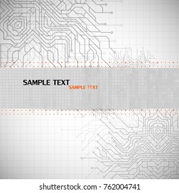 Abstract technological background. Vector illustration