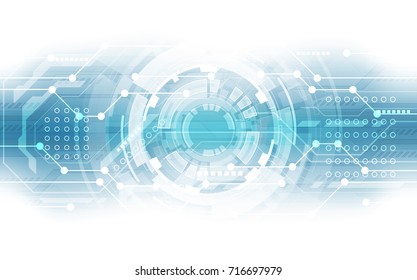 Abstract technological chipset processor circuit board background. vector illustration.