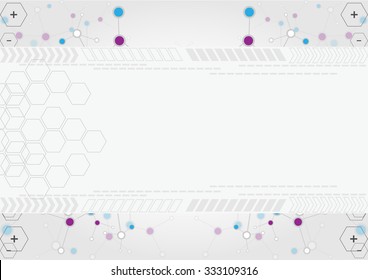 Abstrakter technologischer Hintergrund. Vektordesign.