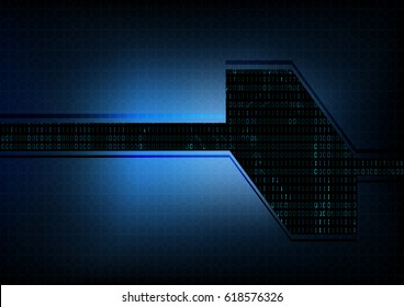 Abstract technological hexagonal interface circuit vector template design