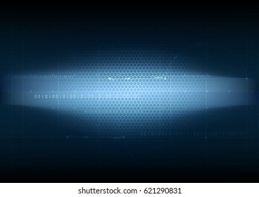 Abstract technological illuminated mesh blueprint vector background design