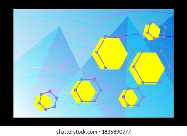 Abstract technological innovation with connected line and dots. futuristic - flyers - banners - backgrounds - web. headline
